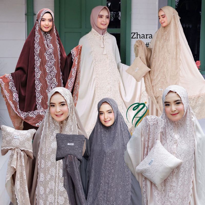 MUKENA ZARA SILK PREMIUM TERMURAH MUKENA SESERAHAN KUALITAS PREMIUM BAHAN SILK ZARA ARMANI FREE BOX