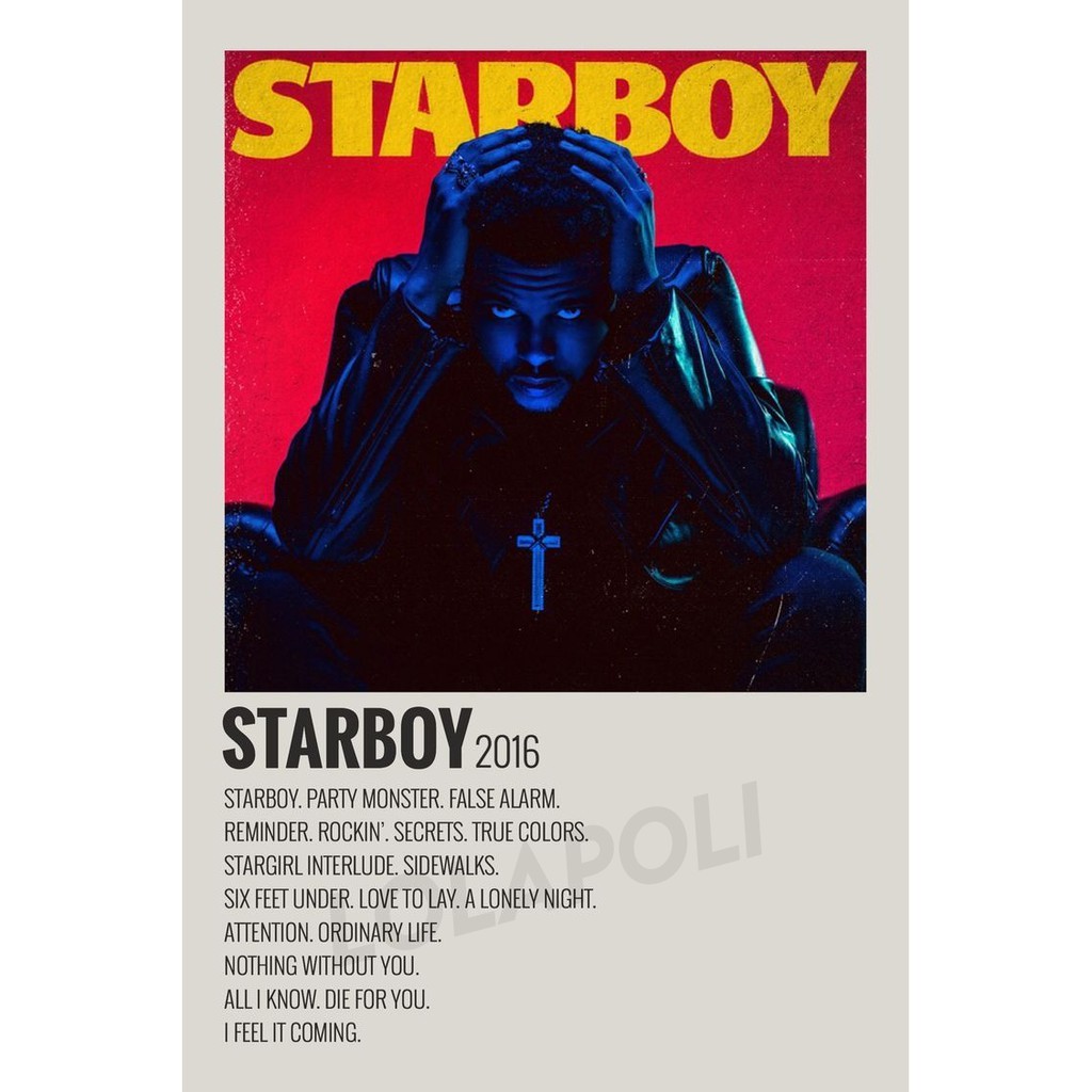 Poster Cover Album Starboy - The Weeknd