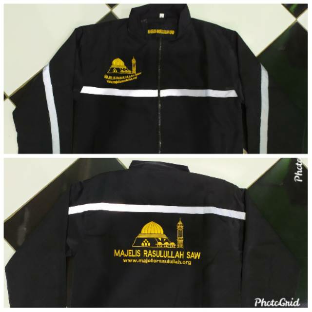 (BISA COD) BISA TAMBAH BORDIR jaket majelis rasulullah SAW / Jaket Majelis Rasulullah Saw Murah Free Ongkir, Jaket Majelis Rosulullah Saw Bahan Halus dan Nyaman.