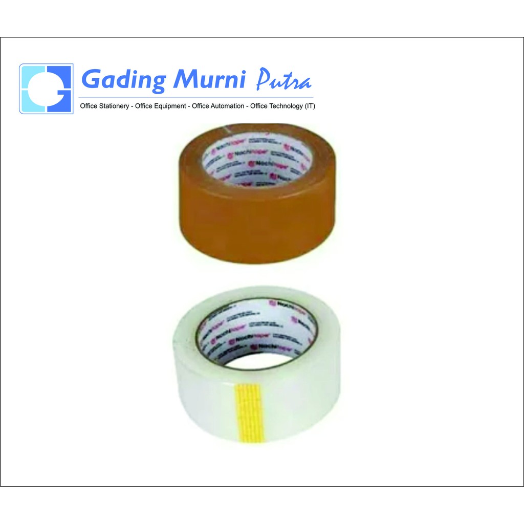 

Lakban Isolasi Nachi 2 Inch Bening dan coklat