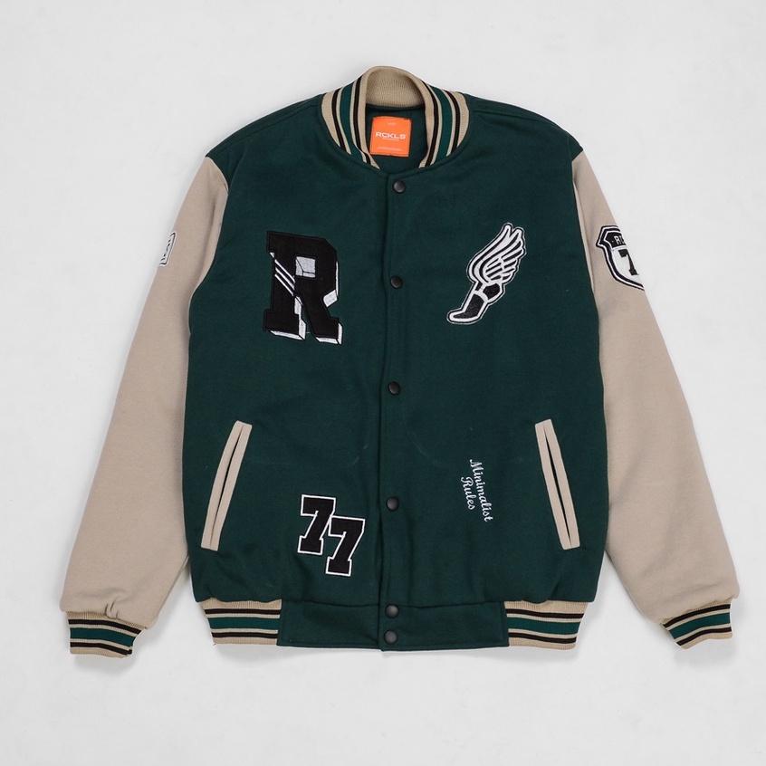 RCKLS. Jaket Varsity green Eastern