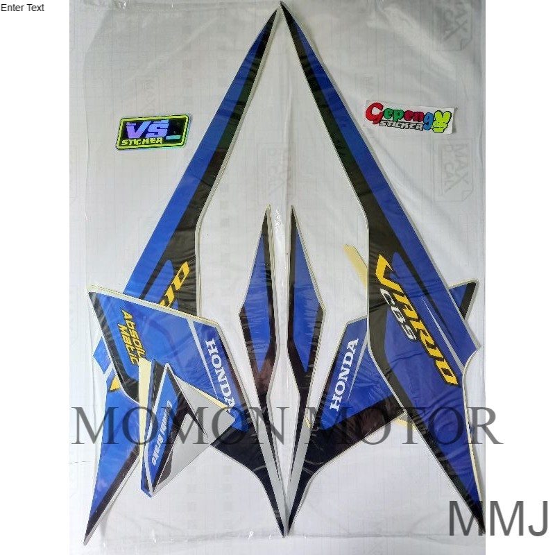 striping sticker  stiker Honda Vario techno 110 cbs 2008 biru