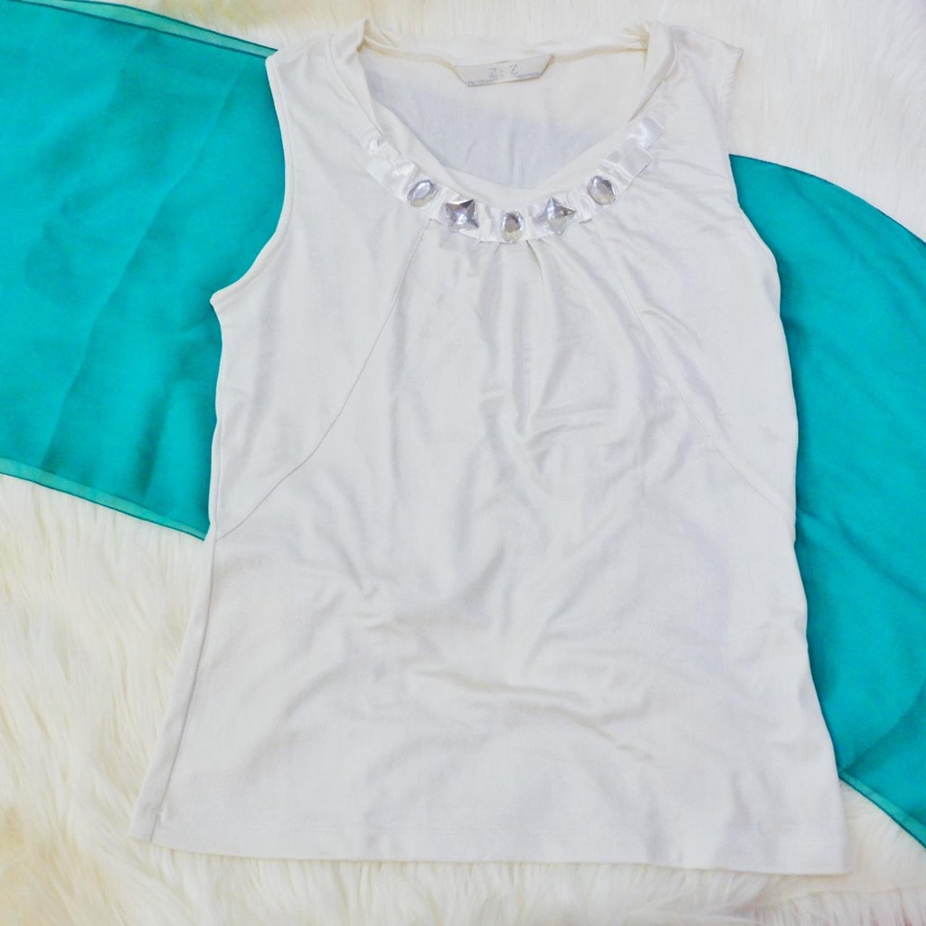 Tanktop Putih / Tank Top White / Tanktop Manik