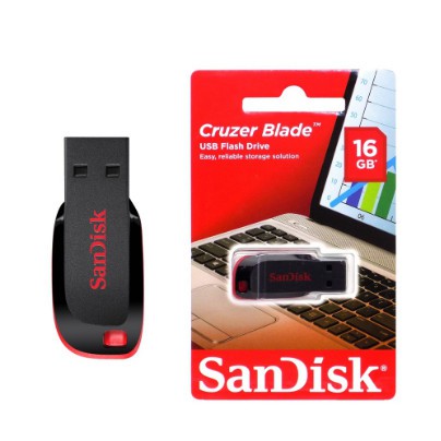 FLASHDISK SANDISK CRUZER BLADE 16GB USB 2.0 ORIGINAL