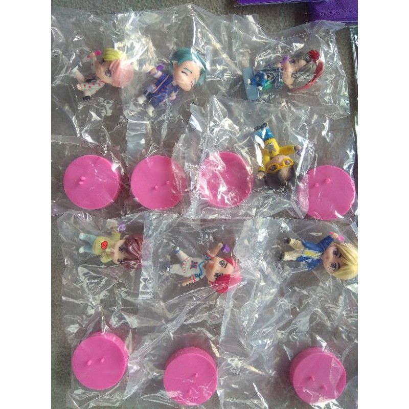 [READY STOCK] BTS BASKIN ROBBINS X TINYTAN JHOPE RM JIMIN BLOCK PACK + FIGURE