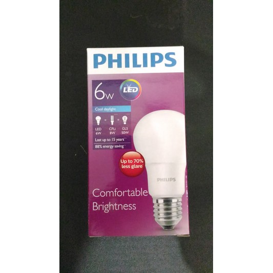 PHILIPS LED  6W LED BULB E27