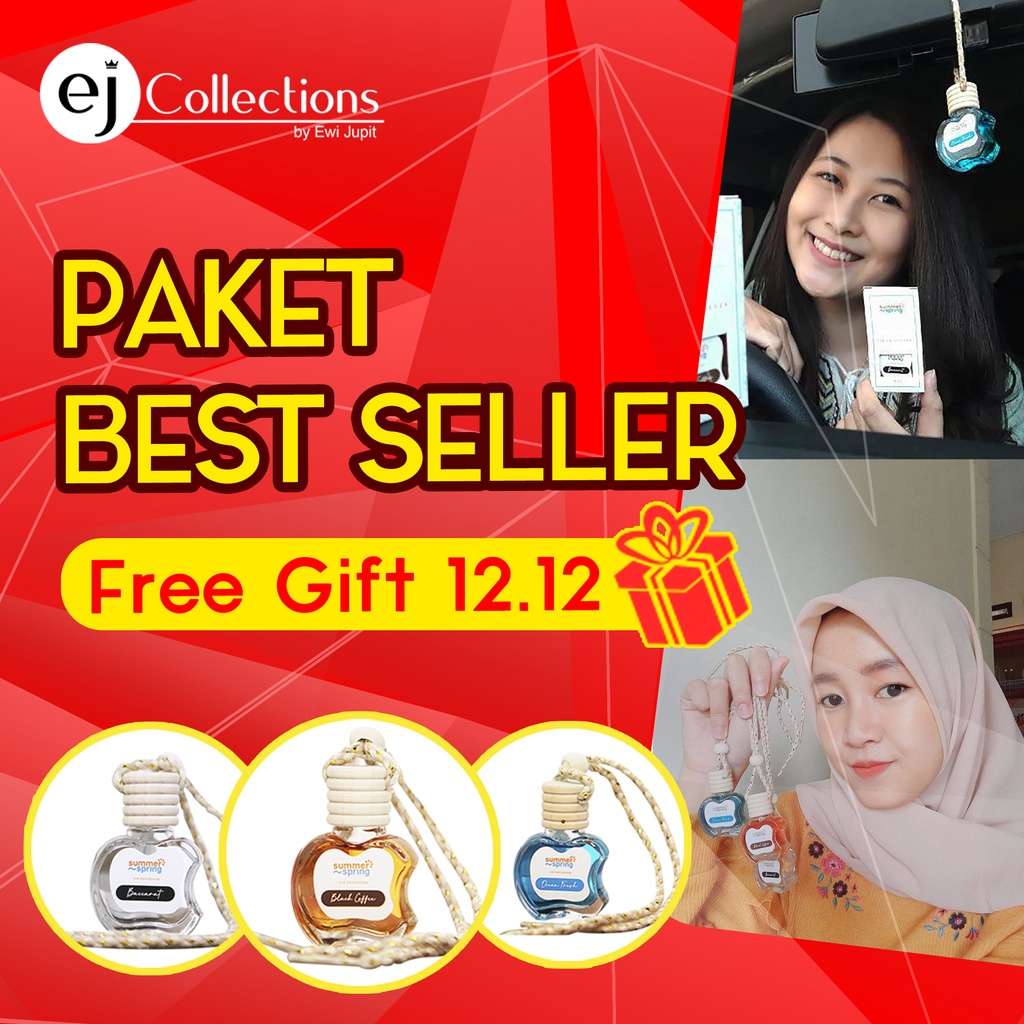 PAKET BEST SELLER Pengharum Mobil dan Ruangan Kamar Summerspring 10 ML