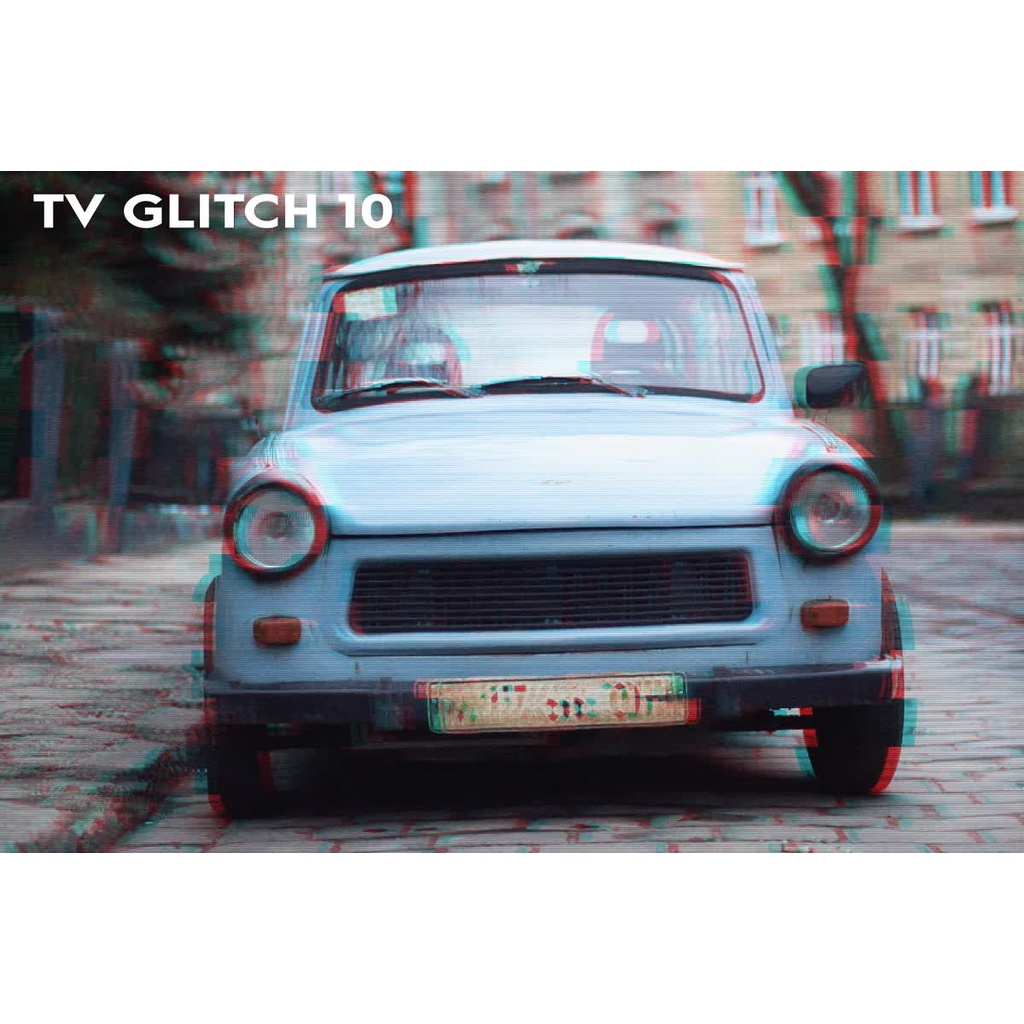 Als Glitch Tv Action Pack Vol 1 - Photoshop Action