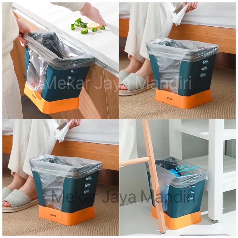 TONG SAMPAH LIPAT ADJUSTABLE / TEMPAT SAMPAH PLASTIK PORTABLE / PEMBUANGAN SAMPAH DAPUR PLASTIK ROLL / TRASH BAG