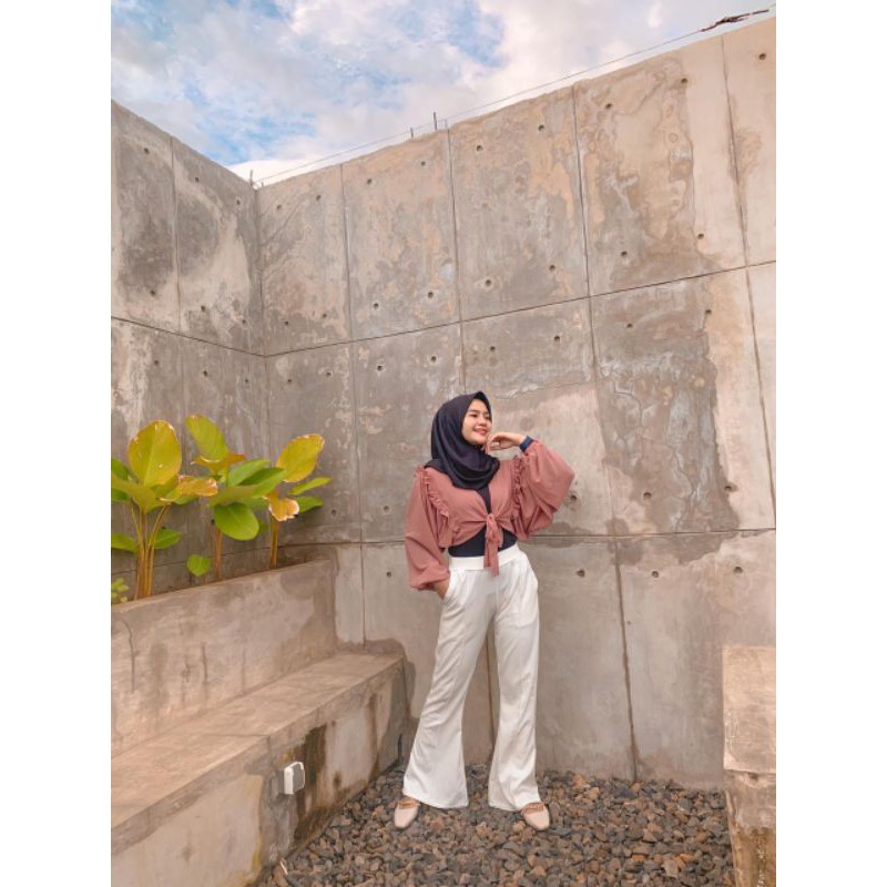 Celana Kulot Putih Cutbray