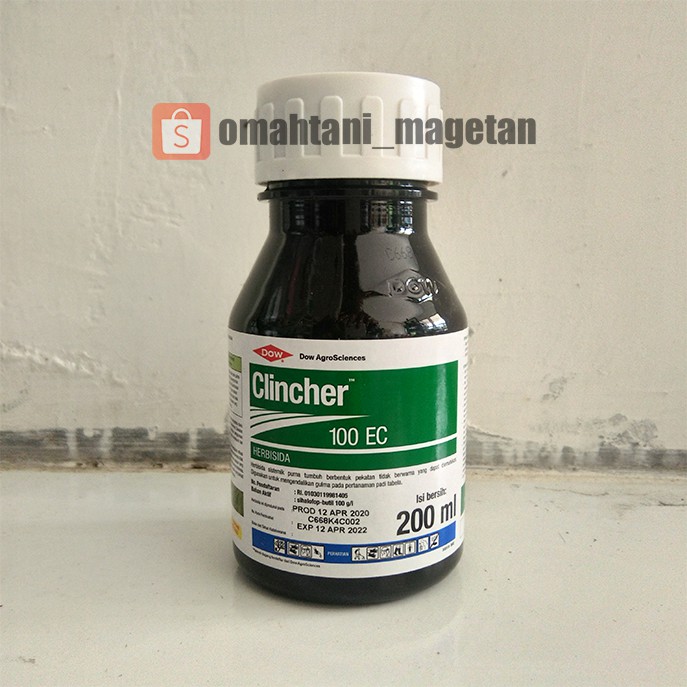 Clincher 100EC 200 ml, Herbisida Padi Ampuh Membasmi Gulma Rumputan/Obat Rumput Pengganggu Tanaman