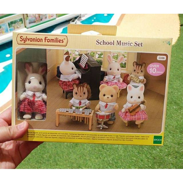 School Music Set Sylvanian Families Boneka Mainan Anak Koleksi Figure Set