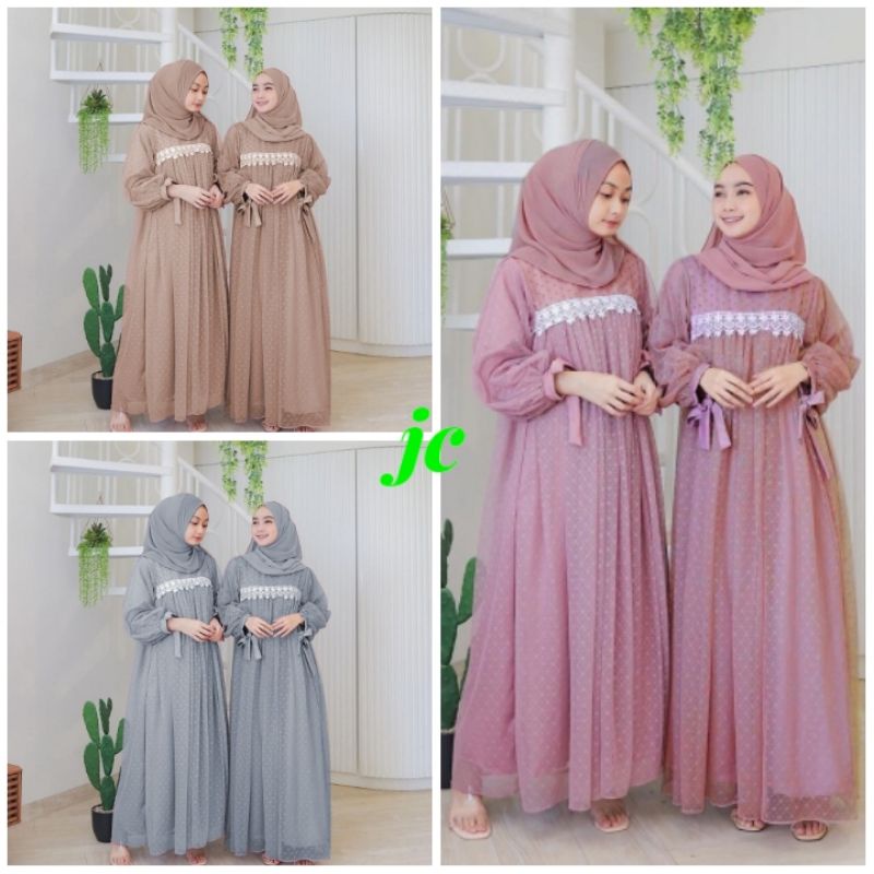 JCZR - Dress Ivory Talita / Dress Muslimah Terbaru / Dress Wanita Mewah Kekinian