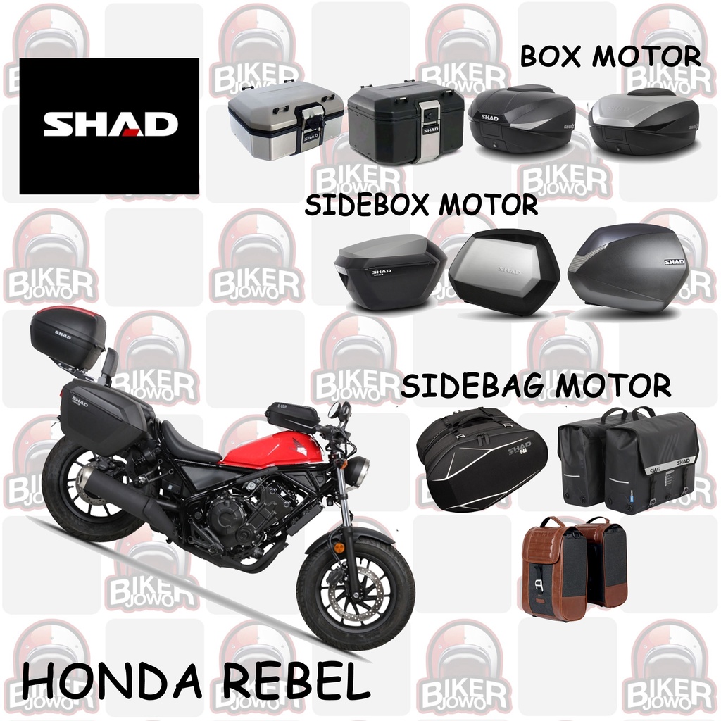 Sidebox Shad Honda Rebel 500 Box Shad SH23 - SH36 - SH35 Side Pannier Cases