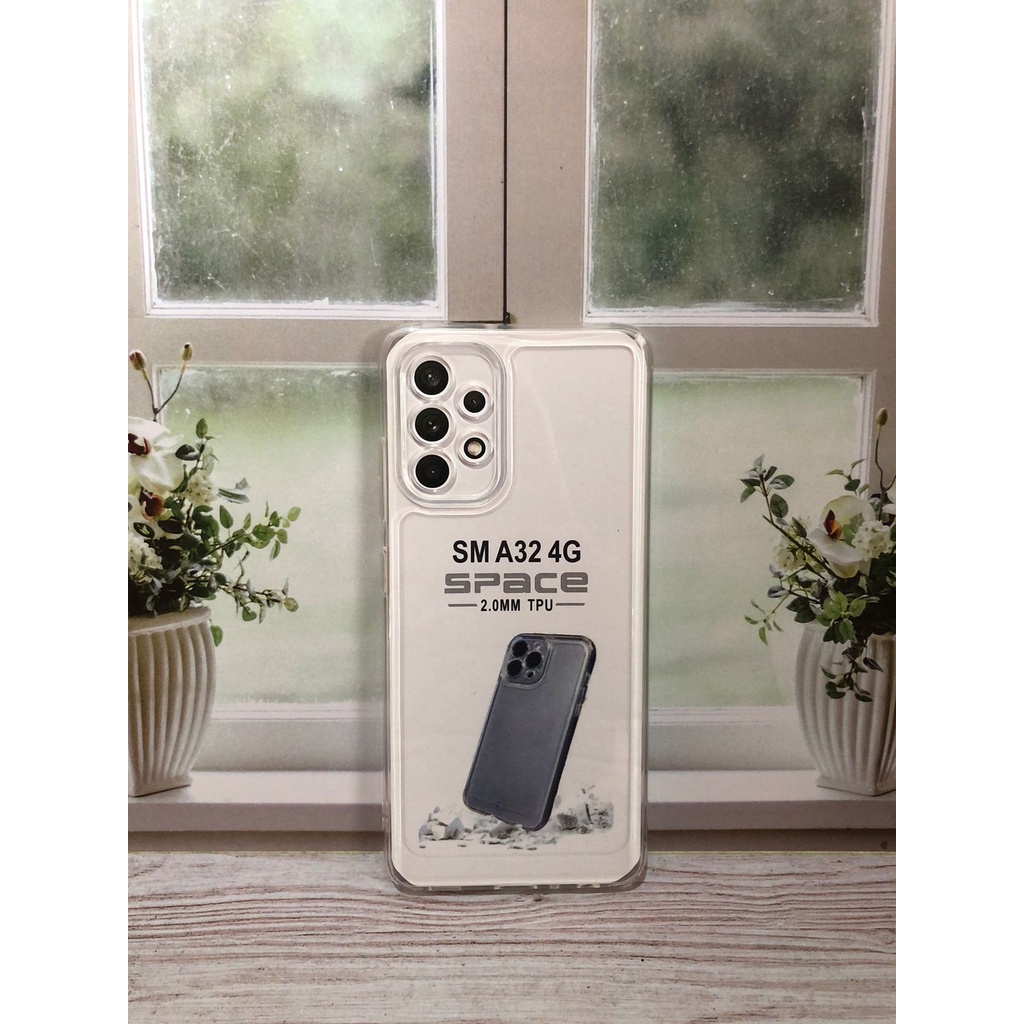 CASE CLEAR SAMSUNG A32 4G CLEAR CASE TPU SOFT CASE BENING SPACE