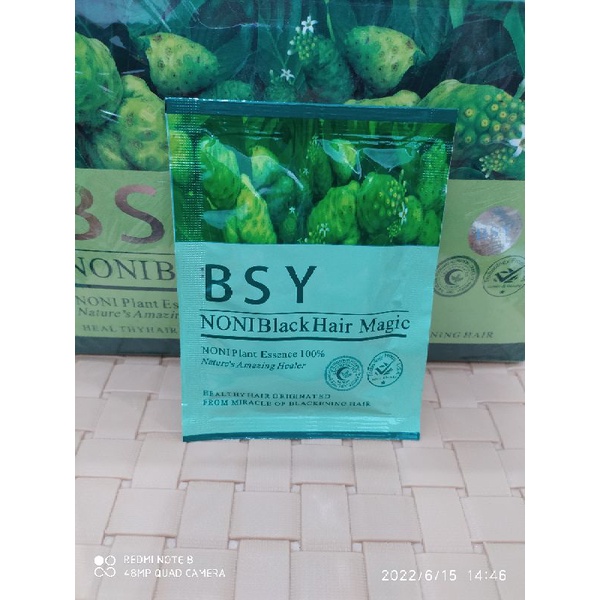 BSY NONI BLACK HAIR MAGIC BPOM ORIGINAL - PER SACHET