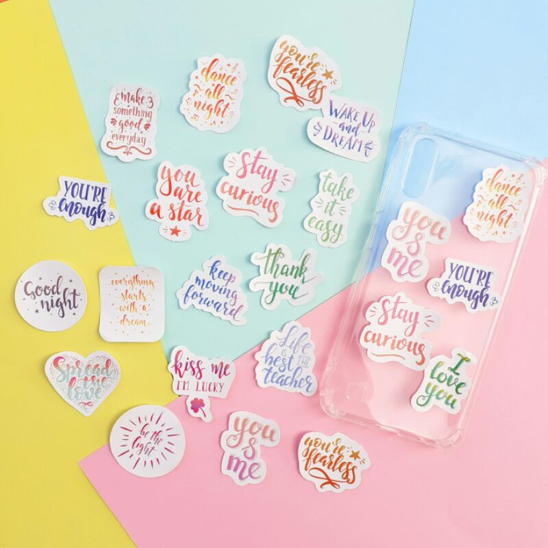 

Sticker Deco Box Lettering Set