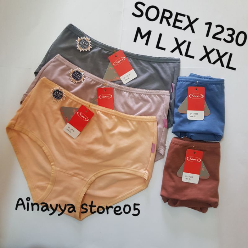 (6pcs) Celana Dalam Wanita SOREX 1230 Original