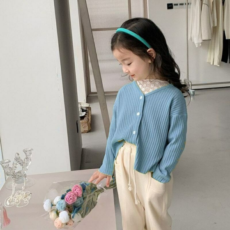 Laura Cardigan Anak Perempuan 1-3th rajut halus