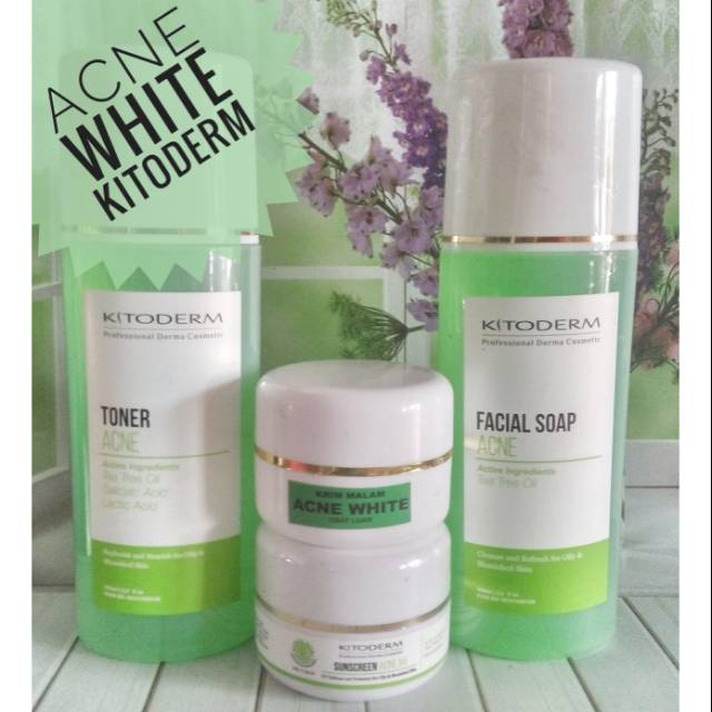 PAKET ACNE WHITE KITODERM ORIGINAL KITODERM
