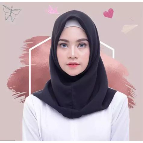 SHALWA HIJAB INSTAN / POLYCOTTON 2 LAPIS / KERUDUNG INSTANT JILBAB INSTANT