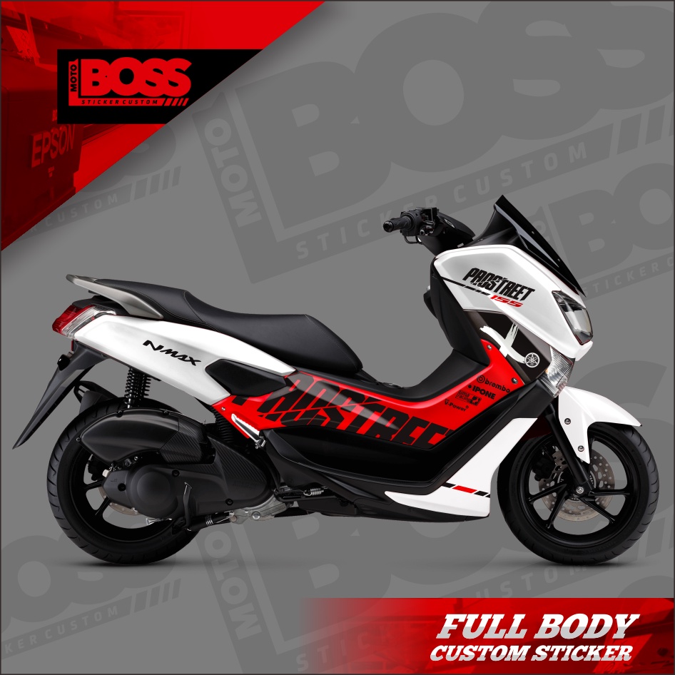 Decal Sticker Stiker Yamaha Nmax 2016 2017 2018 2019 Prostreet Full Body Striping Stiker dekal Full 