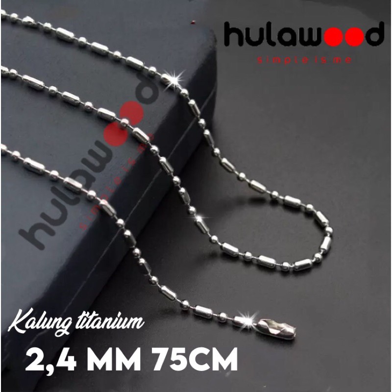 KALUNG RANTAI MCI Titanium BIji Bambu / KALUNG PENDANT DAN BIOMINI [GROSIR &amp; ECER]