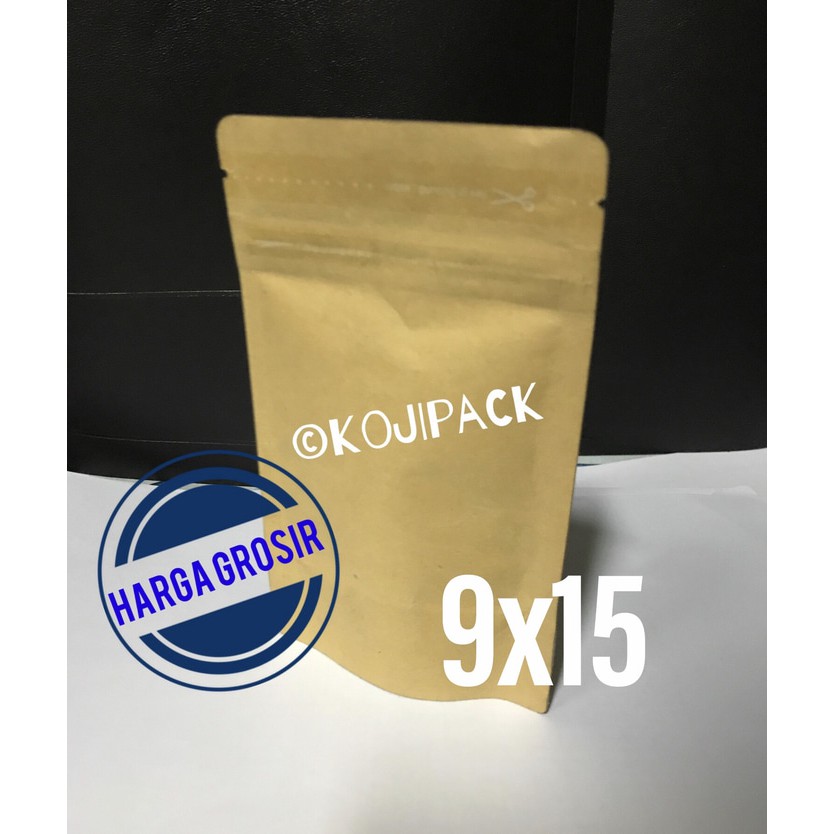Standing Pouch Ecopack 9 x 15 kertas lapis alumunium foil 150Z