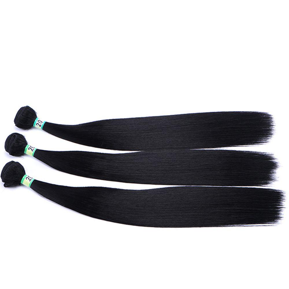 Lily 100g Hair Extension Sexy Tidak Diproses Rambut Lurus Brasil Hitam