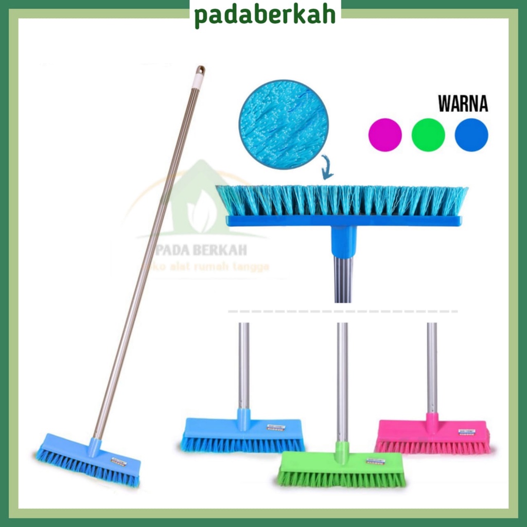 Sikat Lantai WC Toilet Sikat Gagang Sikat Dorong Nilon Nagoya / Sikat Nagoya Sikat Lantai Dorong Sik