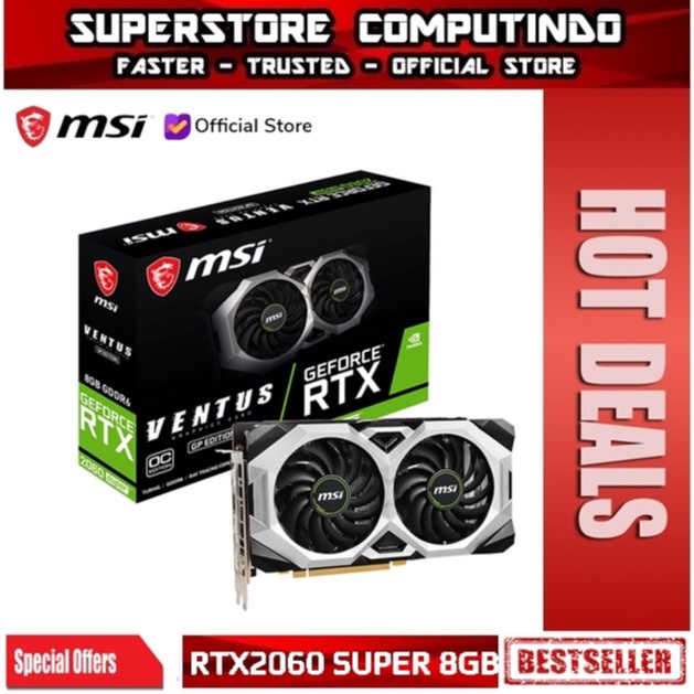 VGA MSI GeForce RTX 2060 SUPER VENTUS GP OC 8GB DDR6