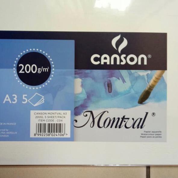 

『12.12』 Canson Montval A3 for Watercolour 200gsm 5sht ♟