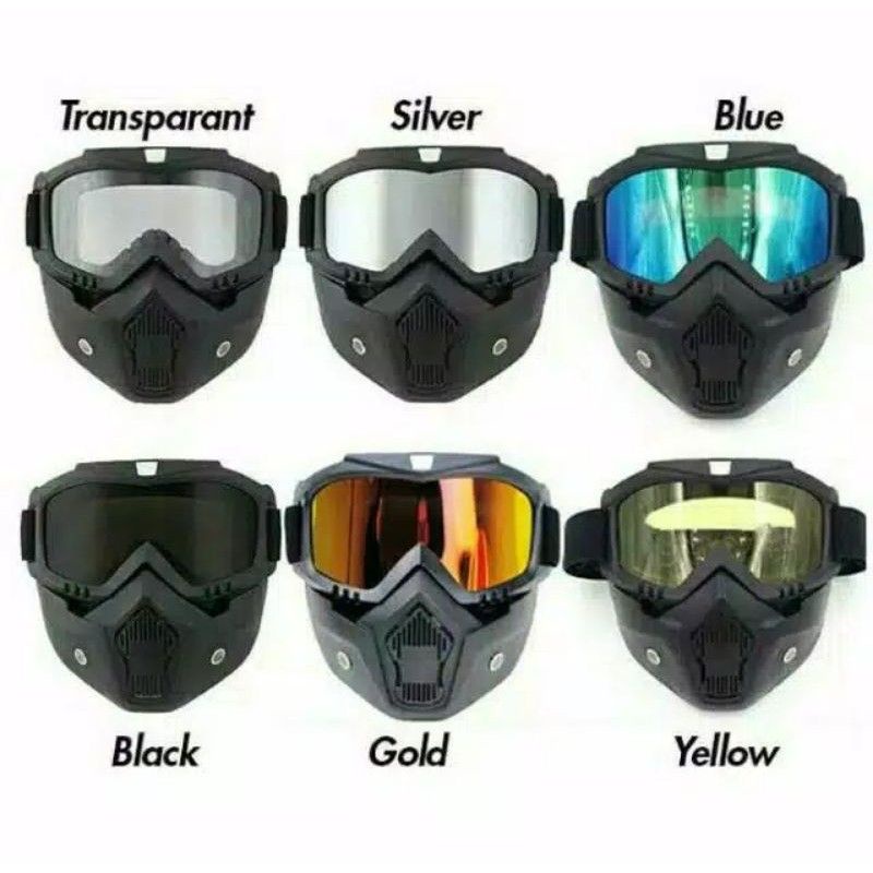 TaffSPORT BOLLFO Kacamata Goggles Mask Motor