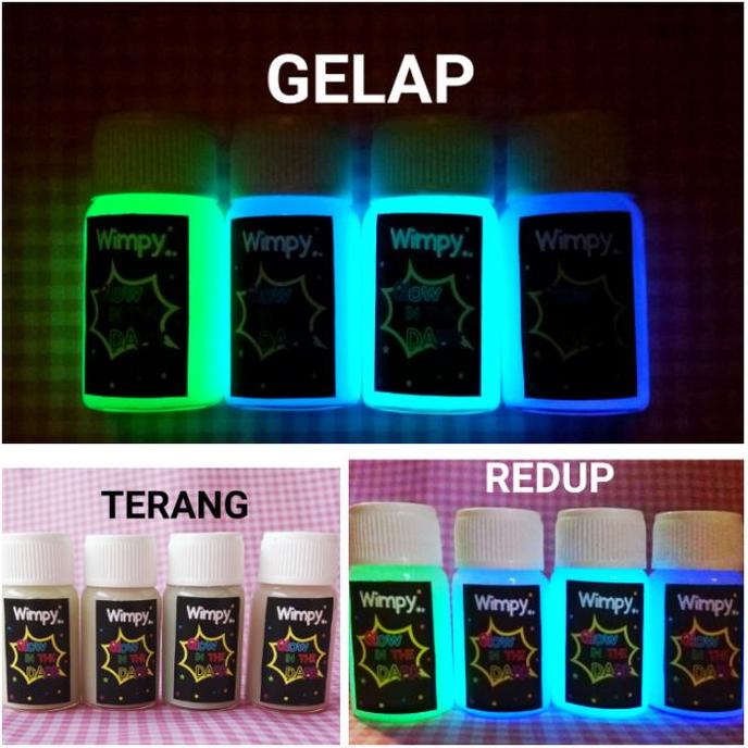 

cat glow in the dark paint 10ml cat fosfor varnish gloss bubuk fosfor wimp11