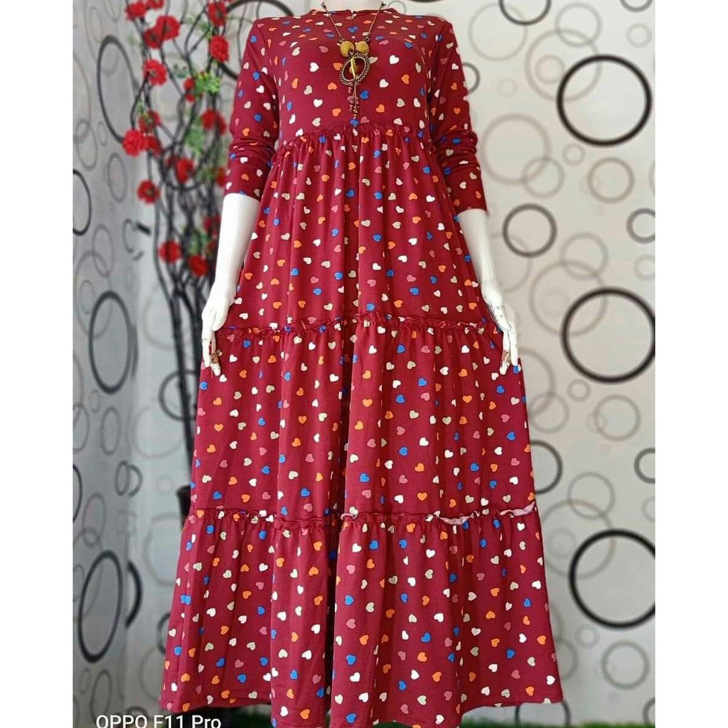 Gamis fiber ori/ gamis original/ dress/ baju muslim