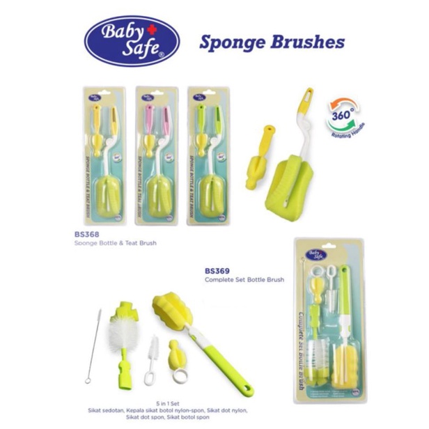 Baby Safe Sponge Brush Pembersih Botol