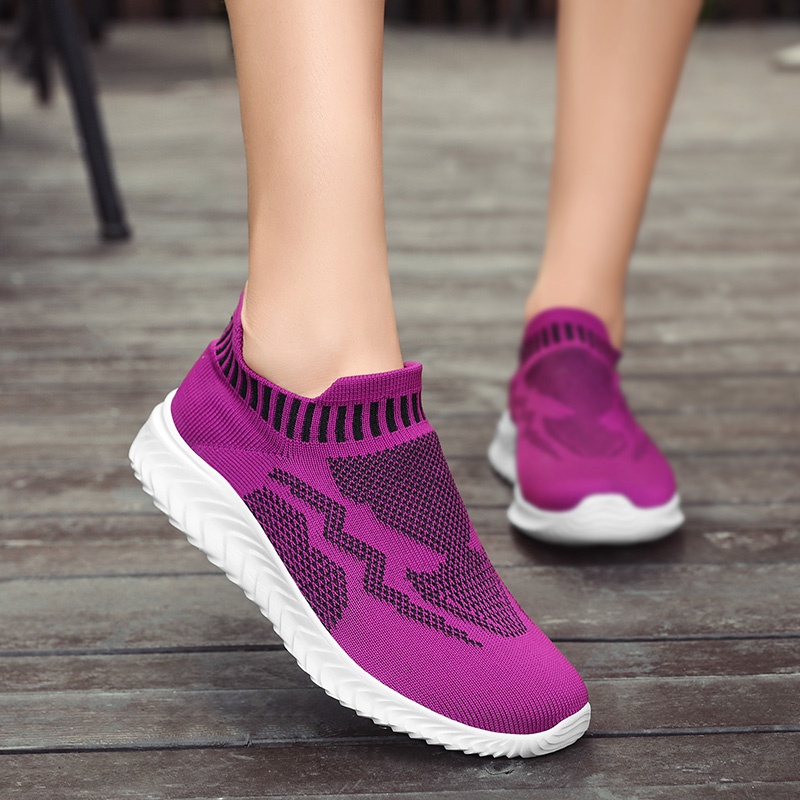 FOKU Sepatu Sneakers Wanita Outdoor Sock Sepatu Wanita Terbaru