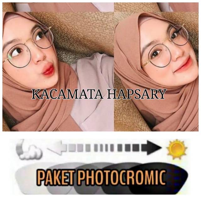 FRAME KACAMATA KOREA BULAT 6234 | GRATIS LENSA PHOTOCROMIC | KACAMATA MINUS ANTI RADIASI | CYLINDER