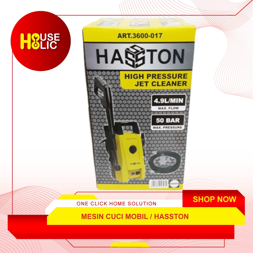 Jet Cleaner / High Pressure Washer / Mesin Cuci Mobil Hasston 3600-017