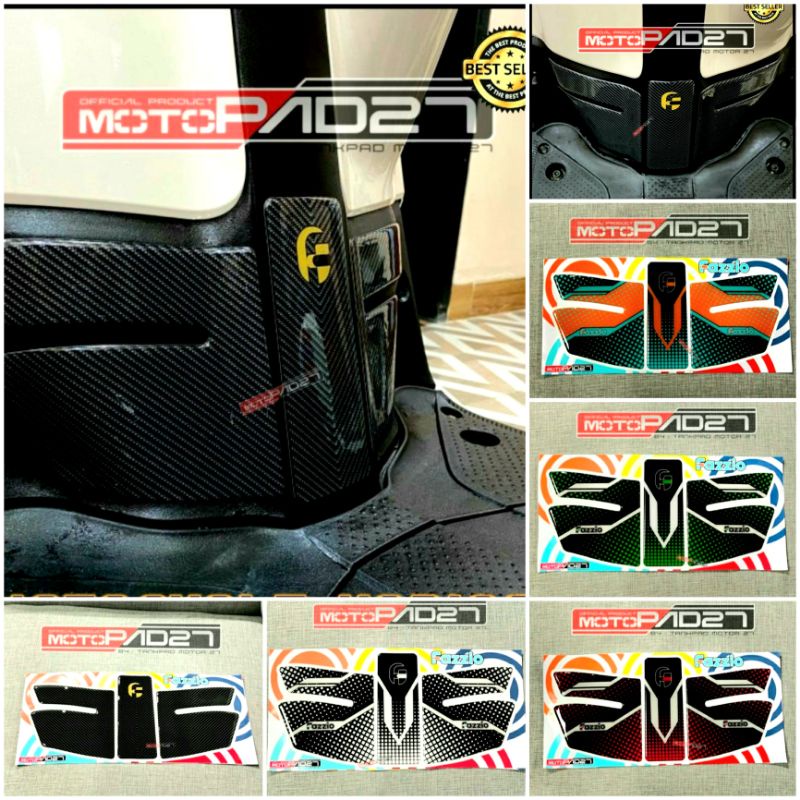 Motopad27 Stiker Fazzio Resin timbul Deckpad Aksesories Yamaha FAZZIO 125 2022 Premium