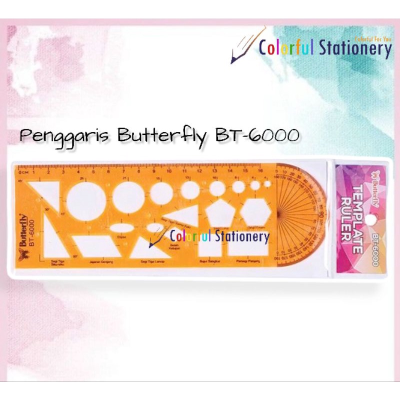 

Penggaris / Mistar / Cetakan Butterfly BT-6000