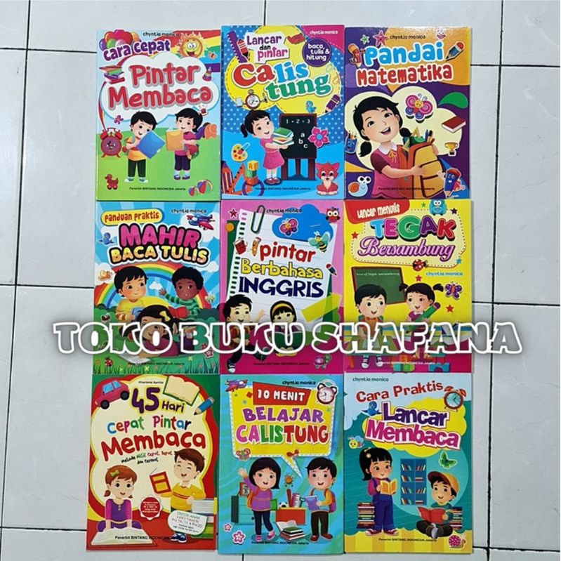 Buku Belajar Membaca - Belajar Menulis - Belajar Berhitung - Untuk Anak Paud dan TK