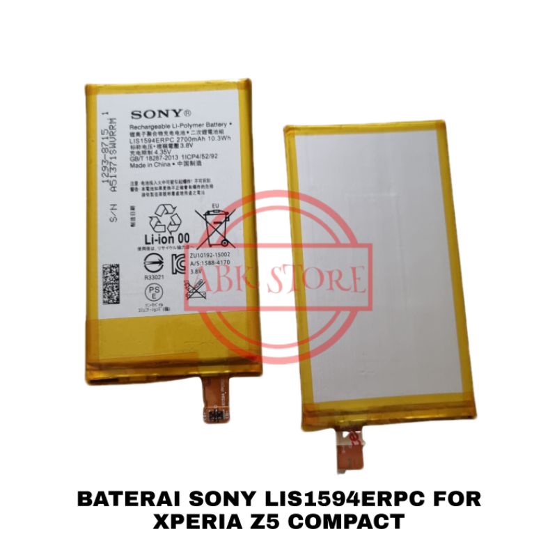 BATRE BATERAI BATTERY SONY XPERIA Z5 COMPACT SO-02H E5823 E5803 DOCOMO AU GLOBAL LIS1594ERPC