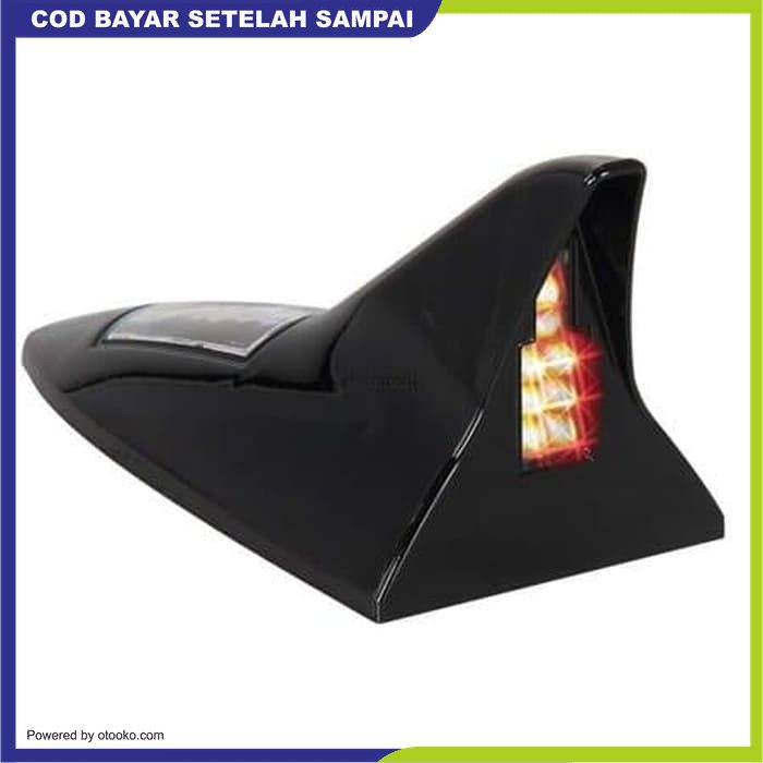 Lampu Laser Warning Shark Fin Solar Atap Mobil Sirip Hiu 8 LED