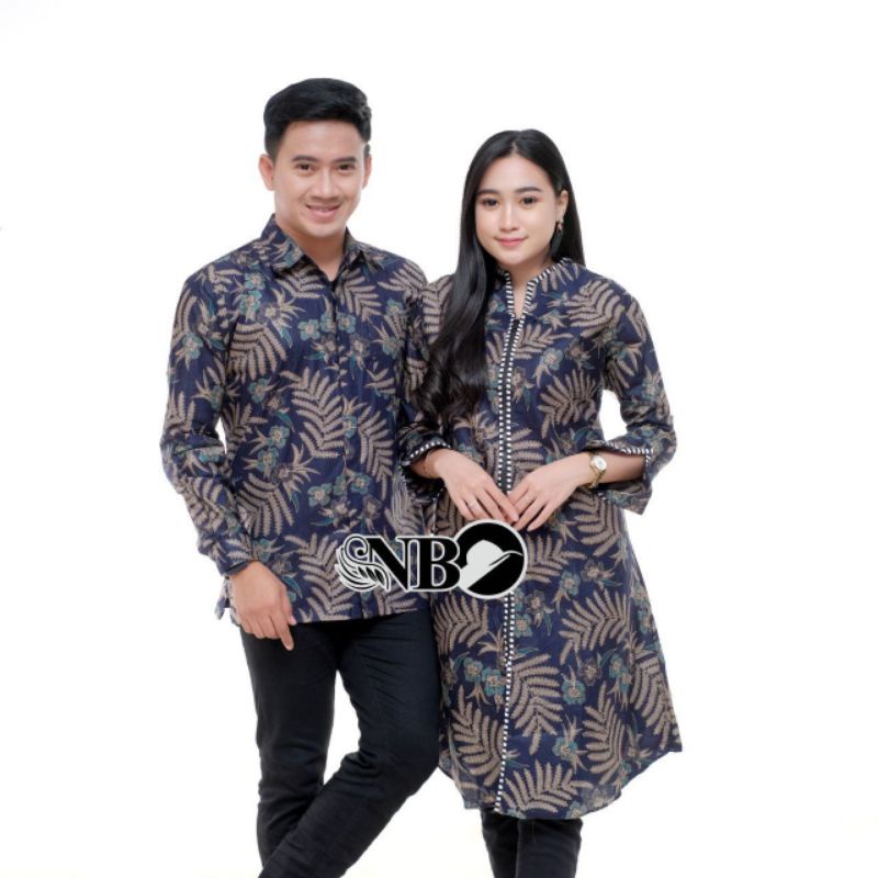 Rama shinta Couple - Melani Set Couple Lilit Rovella Batik Couple modern