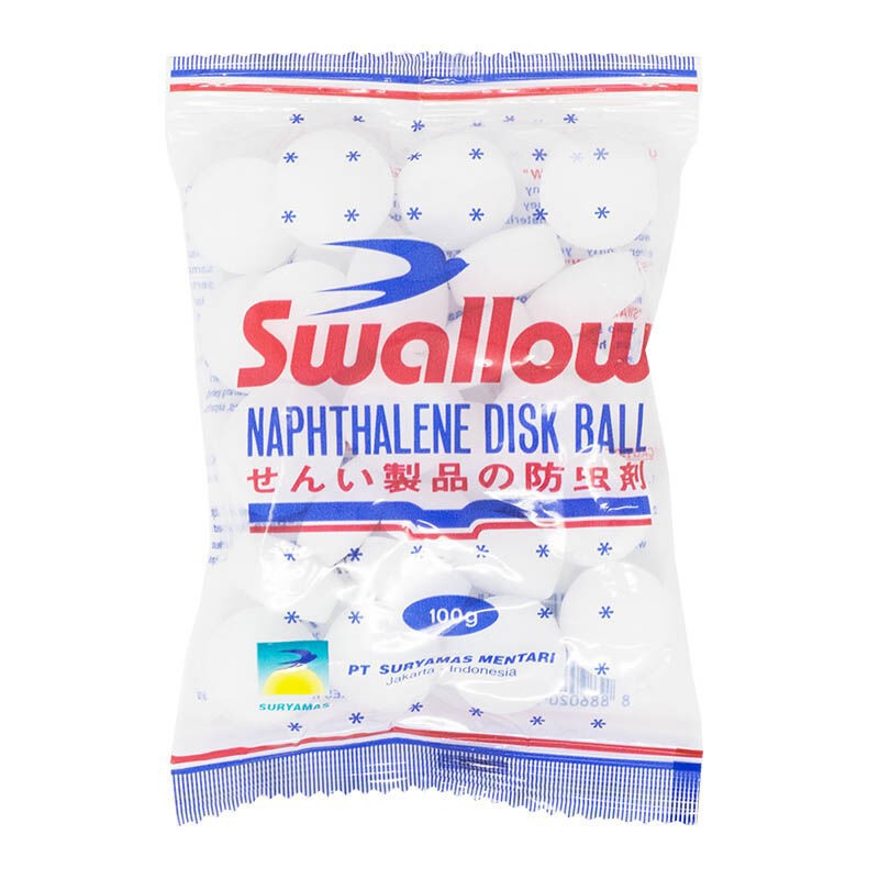 Kamper putih kapur barus Swallow Naphthalene Disk Ball 300 gram