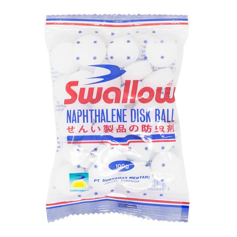 Kamper putih kapur barus Swallow Naphthalene Disk Ball 100 gram