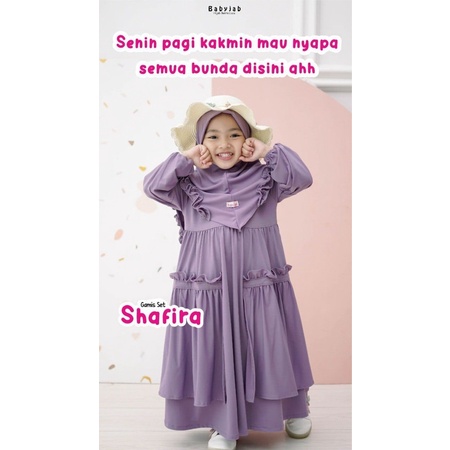SHAFIRA GAMIS SET BABYJAB GAMIS BAYI 0-1 tahun
