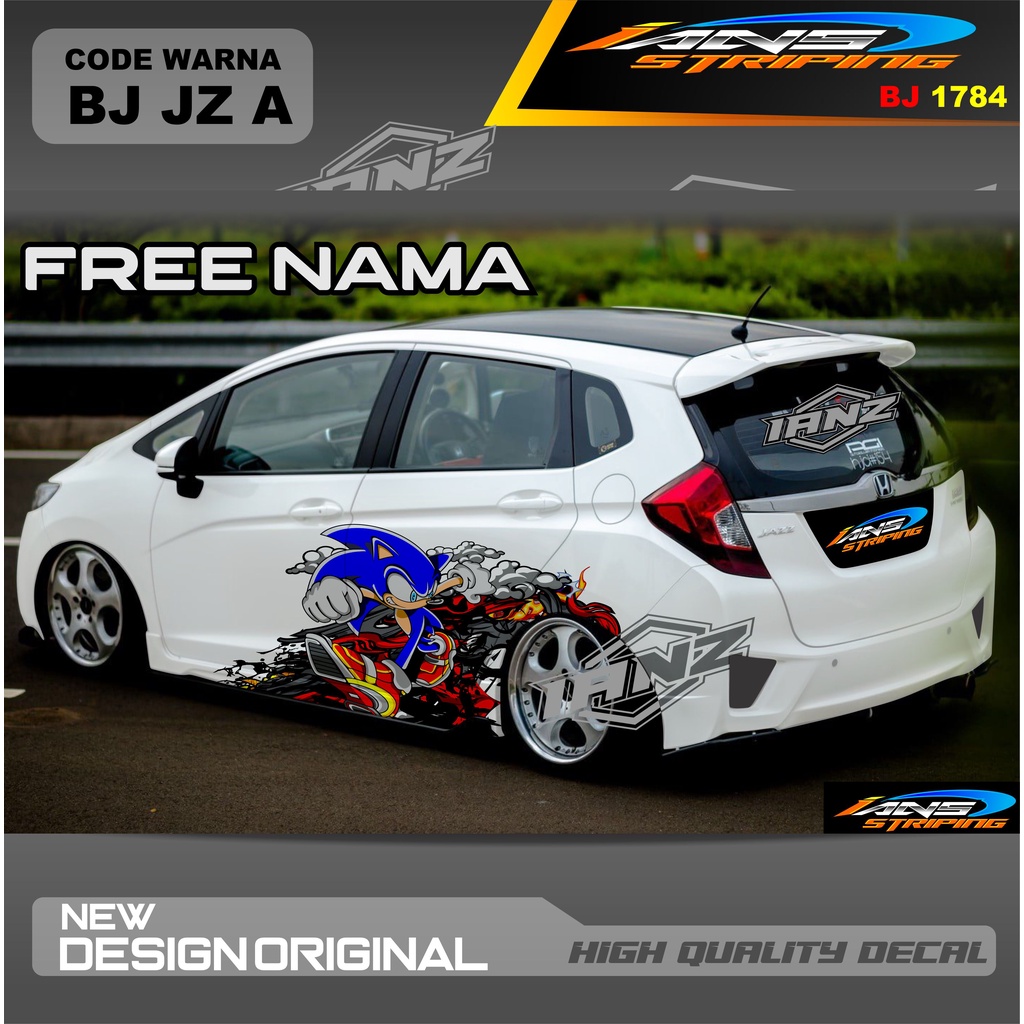 DECAL STIKER MOBIL AGYA AYLA HONDA JAZZ AVANZA DLL / VARIASI STIKER MOBIL / DECAL STIKER MOBIL / STIKER MOBIL