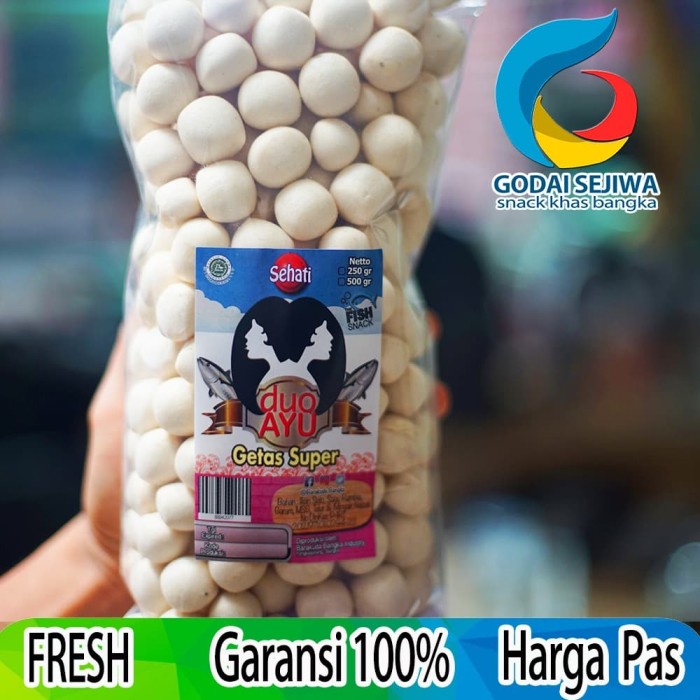 

TERLARIS Getas Super merk DUO AYU khas Bangka 250gr bulat